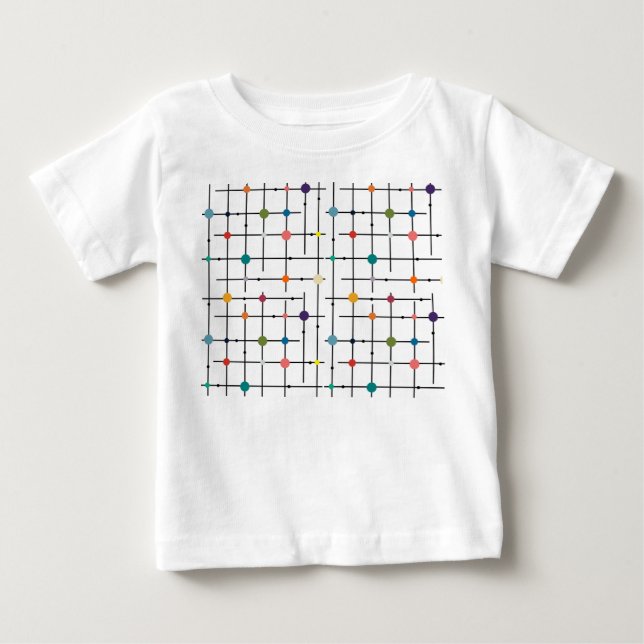 T-shirt Pour Bébé Grille atomique  (Devant)