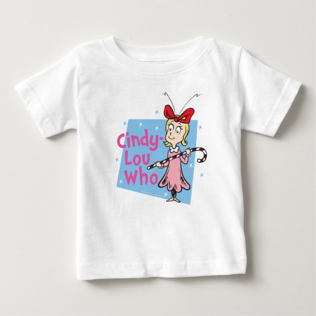 T-shirt Pour Bébé Grille | Cindy-Lou Qui - Sucre de canne (Devant)