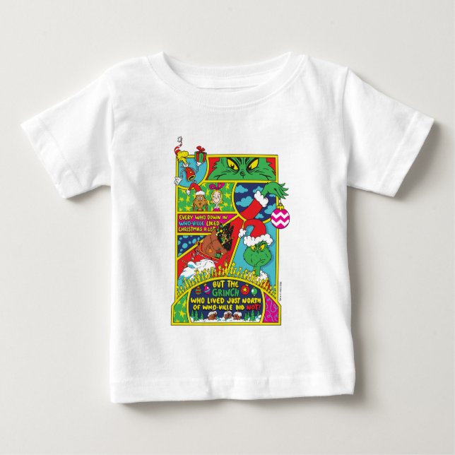 T-shirt Pour Bébé Grille | Graphique BD (Devant)