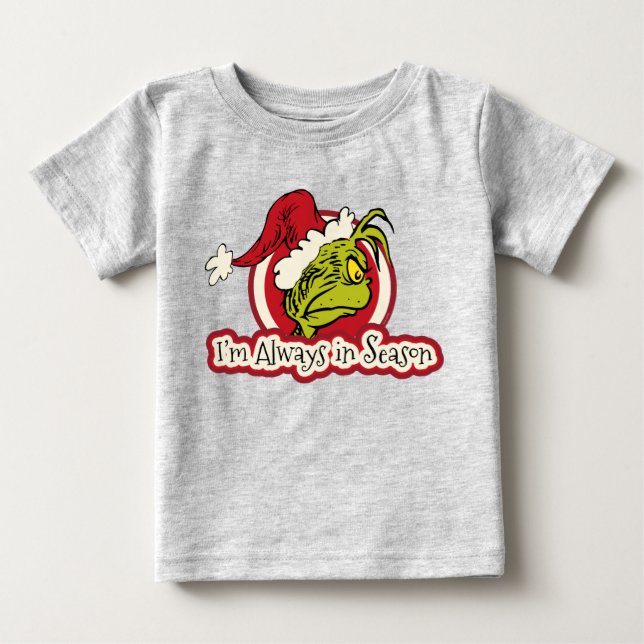 T-shirt Pour Bébé Grille | Je suis toujours en saison (Devant)