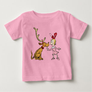 T-shirt Pour Bébé Grille   Max & Cindy Lou Qui
