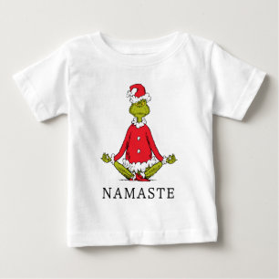 T-shirt Pour Bébé Grille   Namaste Santa Claus