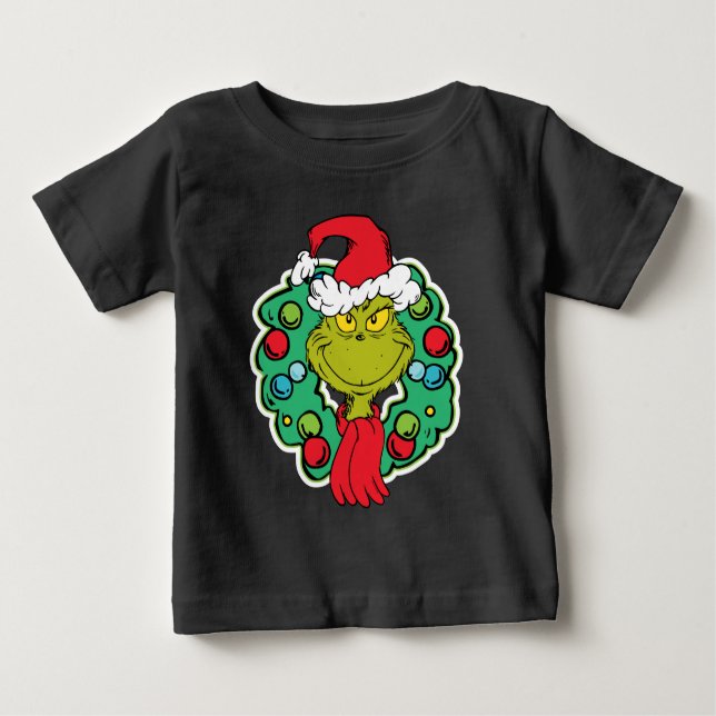 T-shirt Pour Bébé Grille | Vacances de Noël (Devant)