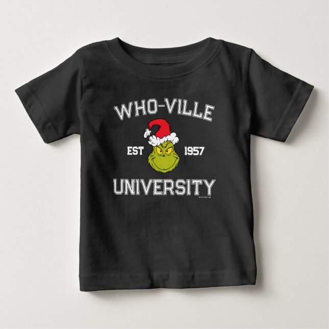T-shirt Pour Bébé Grille | Who-ville University Est 1957 (Devant)