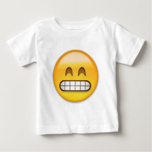 T-shirt Pour Bébé Grimacerie du visage avec les yeux de sourire