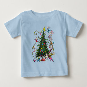 T-shirt Pour Bébé Grinch classique   Arbre de Noël