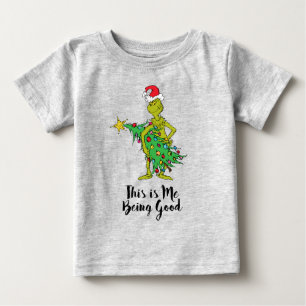 T-shirt Pour Bébé Grinch classique   Naughty