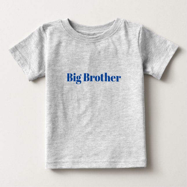 T-shirt Pour Bébé Gris bleu de Cube Big Brother (Devant)