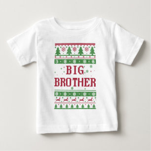 T-shirt Pour Bébé Gros Frère Noël laid