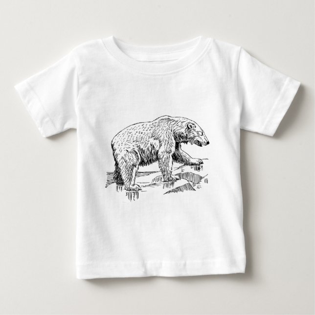 T-shirt Pour Bébé Gros ours Brown (Devant)