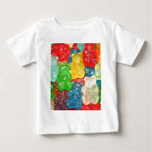 T-shirt Pour Bébé Gros ours gommeux motif pour grand & petit, bonbon