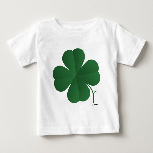 T-shirt Pour Bébé Gros quatre feuilles (Devant)