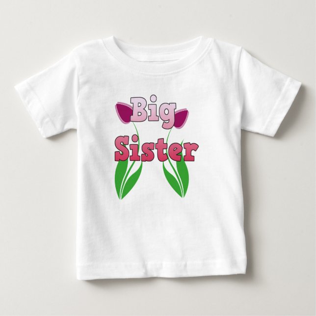 T-shirt Pour Bébé Grosse soeur (Devant)