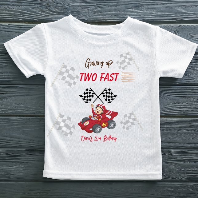 T-shirt Pour Bébé Grossissant deux jeûnes 2e anniversaire (Créateur téléchargé)