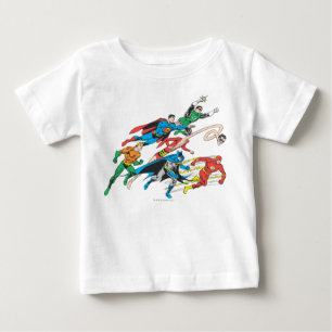 T-shirt Pour Bébé Groupe 5 de la Justice League of America
