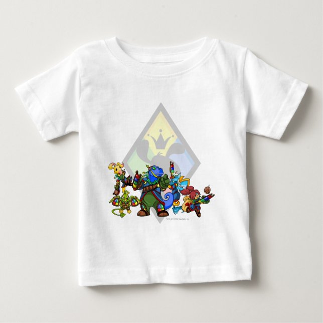 T-shirt Pour Bébé Groupe Roo Island (Devant)