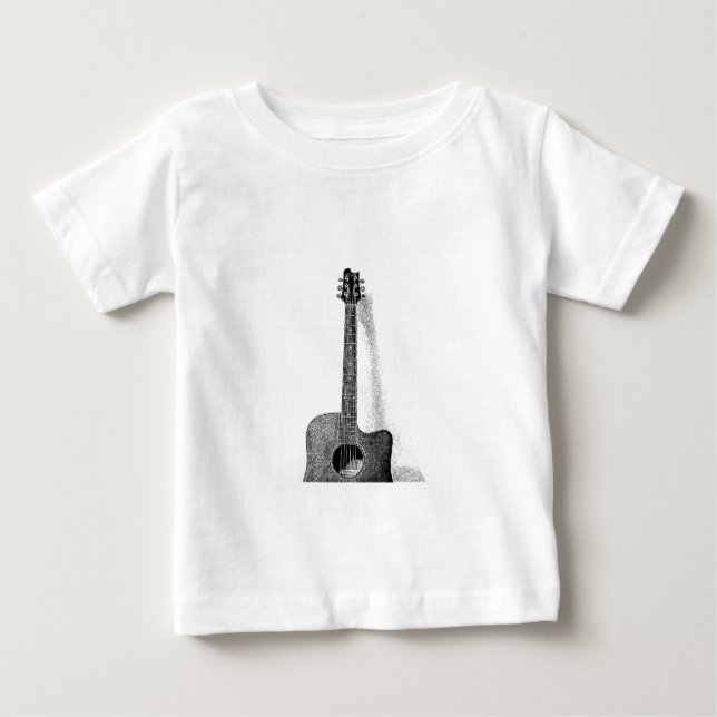 T-shirt Pour Bébé Guitare Classique (Devant)