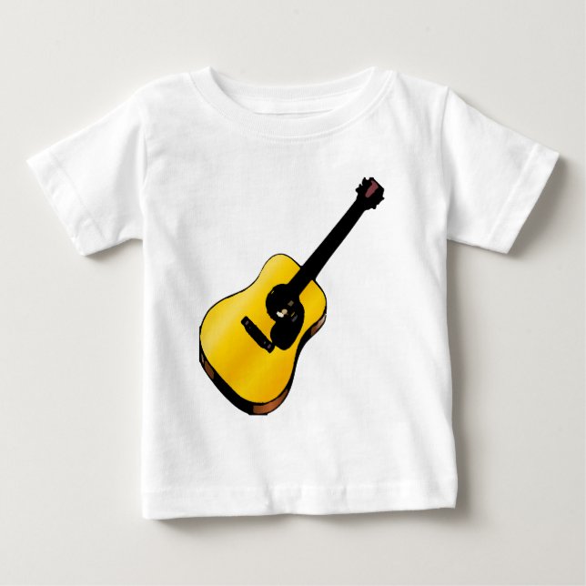T-shirt Pour Bébé Guitare Pop Art (Devant)