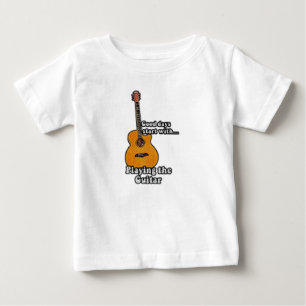 T-shirt Pour Bébé guitare positive pour guitaristes
