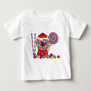 T-shirt Pour Bébé Gumball Machine Candy Lollipop