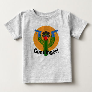 T-shirt Pour Bébé Gunslinger Cactus Design - Baby Fine Jersey T-Shir