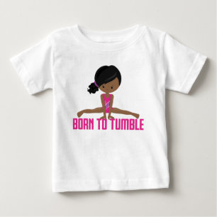 T-shirt Pour Bébé Gymnaste-afro-américain