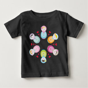 T-shirt Pour Bébé HABILLEMENT : : poupées de babushka - mandala