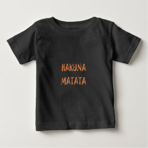 T-shirt Pour Bébé Hakuna Matata - Art Tribal Africain
