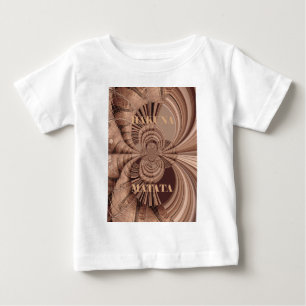 T-shirt Pour Bébé Hakuna Matata Kenya Giraffe Safari tissé Sourveni