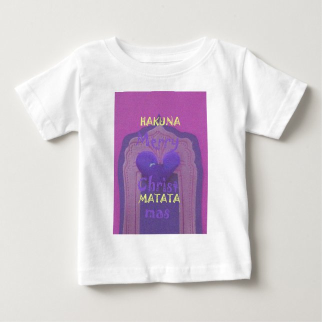 T-shirt Pour Bébé Hakuna Matata Merry Christmas Love Design.jpg (Devant)