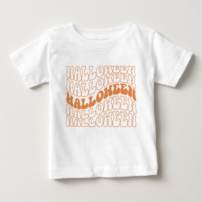 T-shirt Pour Bébé Halloween (Devant)