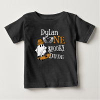Halloween Black One Spooky Dude 1er Anniversaire