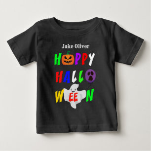T-shirt Pour Bébé Halloween coloré et heureux