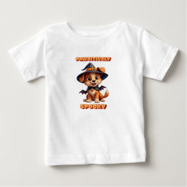 T-shirt Pour Bébé Halloween mignonne, Éffrayant de manière péawsitiv