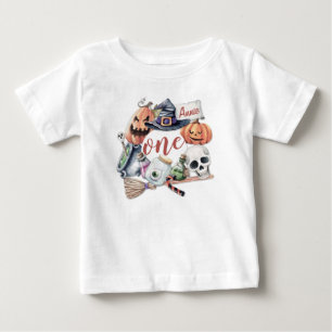 T-shirt Pour Bébé Halloween personnalisé de premier anniversaire Ru