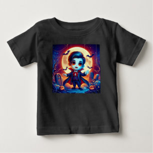 T-shirt Pour Bébé Halloween - petit vampire mignon