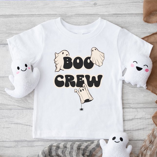 T-shirt Pour Bébé Halloween Rétro Ghosts Boo Crew (Créateur téléchargé)