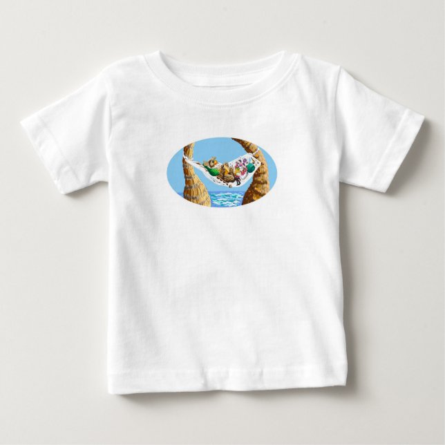 T-shirt Pour Bébé Hamac de vacances (Devant)