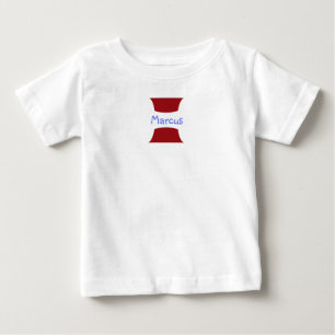 T-shirt Pour Bébé HAMbWG Romper w Red Logo Design