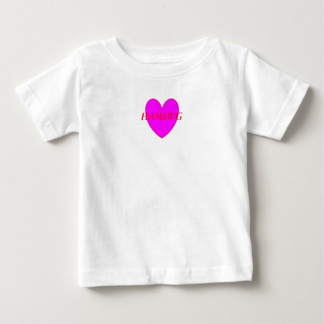 T-shirt Pour Bébé HAMbWG Toddler long manches T - Coeur violet (Devant)