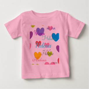 T-shirt Pour Bébé HAMbyWG - Chemise couleur avec coeur