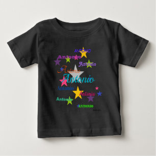 T-shirt Pour Bébé HAMbyWG - Chemise couleur avec étoiles