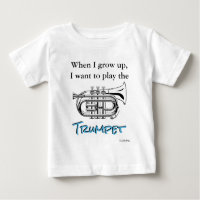 HAMbyWG - Romper, T-shirt, Snap T - Trumpet