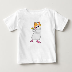 T-shirt Pour Bébé Hamster à Musique avec Flûte