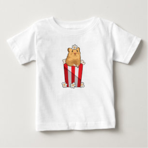 T-shirt Pour Bébé Hamster avec Popcorn