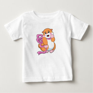 T-shirt Pour Bébé Hamster avec ruban