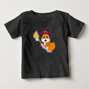 T-shirt Pour Bébé Hamster Halloween Baseball
