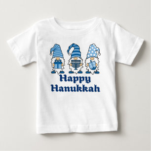 T-shirt Pour Bébé Hanoukka Gnomes Trio Baby T Shirt