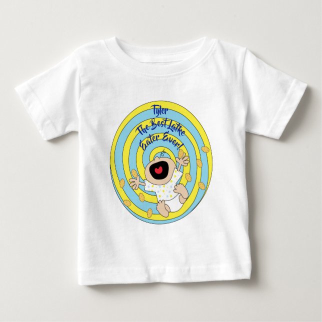 T-shirt Pour Bébé Hanoukka "Meilleur mangeur de latke" (Devant)