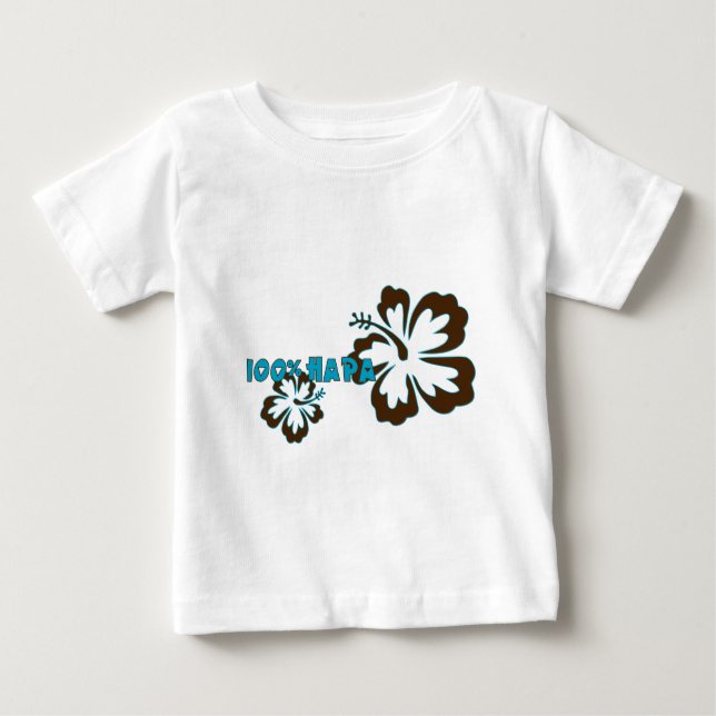 T-shirt Pour Bébé Hapa 100% (avec la ketmie) (Devant)